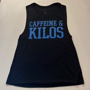Caffeine and kilos muscle tank size S